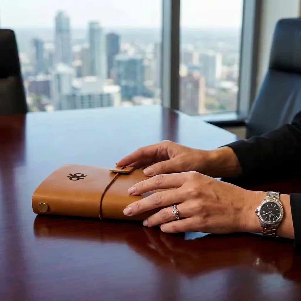 Premium Leather Diary Journal A5 - Light Brown